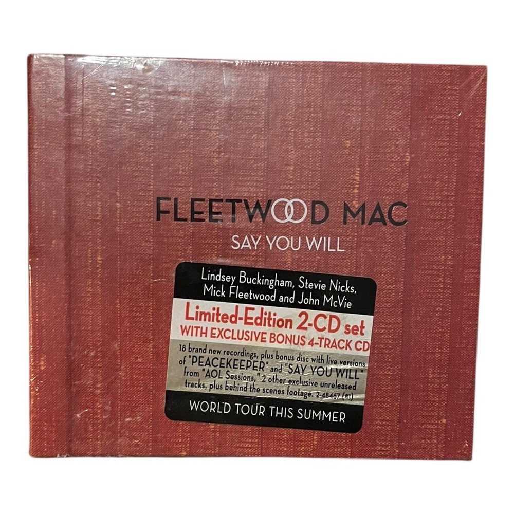 New Sealed Say What You Will‎ Fleetwood Mac Limited Edition CD Set w/Bonus Disc